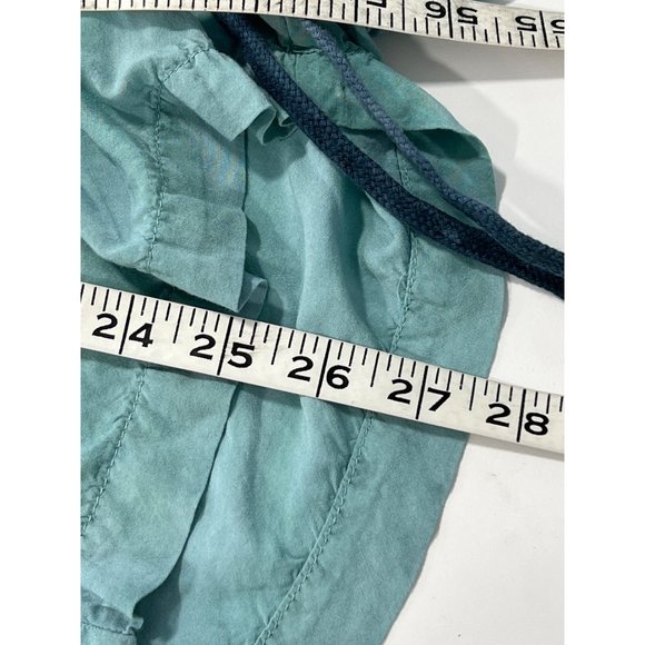 Hard Tail Forever Ombré Long-Sleeve Romper Girls XL 16 Button Green Blue Rayon - Picture 7 of 8